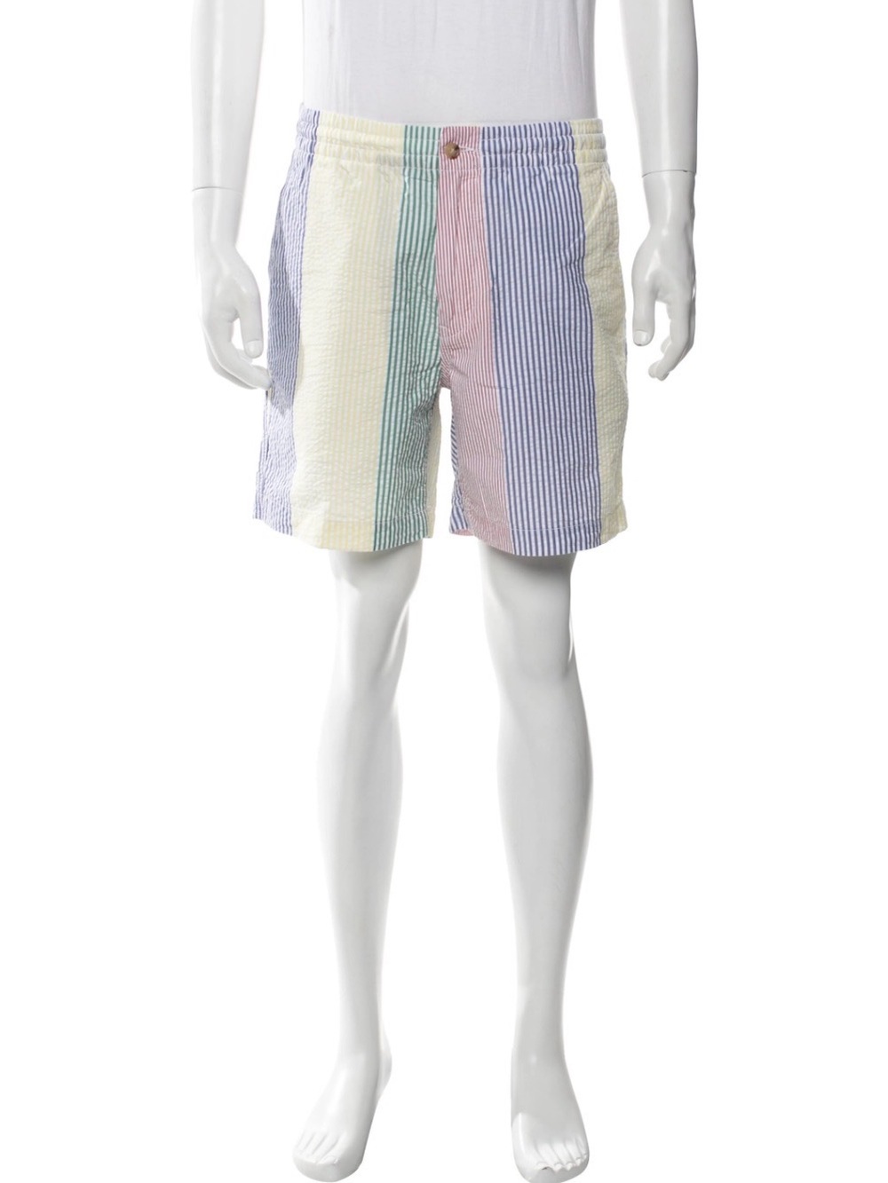 Polo by Ralph Lauren Pastel Multi-Stripe Seersucker Swim Shorts